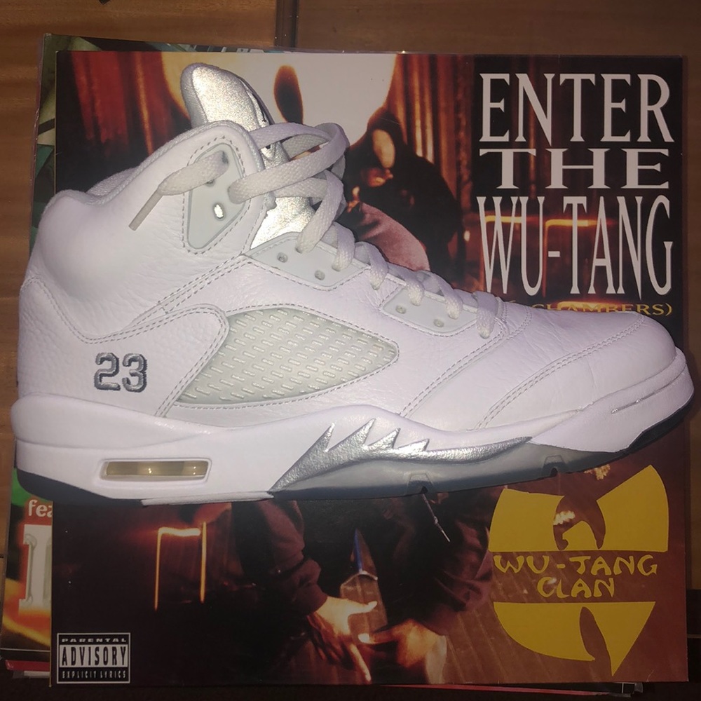 Air Jordan 5 white sz 10
